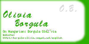 olivia borgula business card